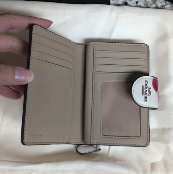 Coach Cherry Hamptons Hobo Leather Shoulder Bag And Wallet Matching Set - Picture 11 of 14